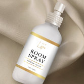 Minimalist Room or Linen Spray Bottle Wrapper Label