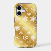 Elegant Gold Snow Flake iPhone Case