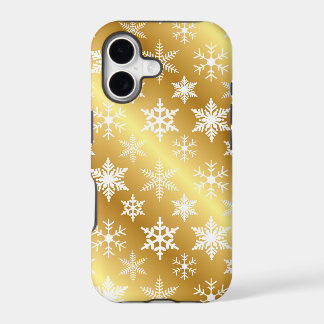 Elegant Gold Snow Flake iPhone Case