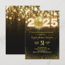 Elegant Gold Sparkles | New Years Eve Party 
