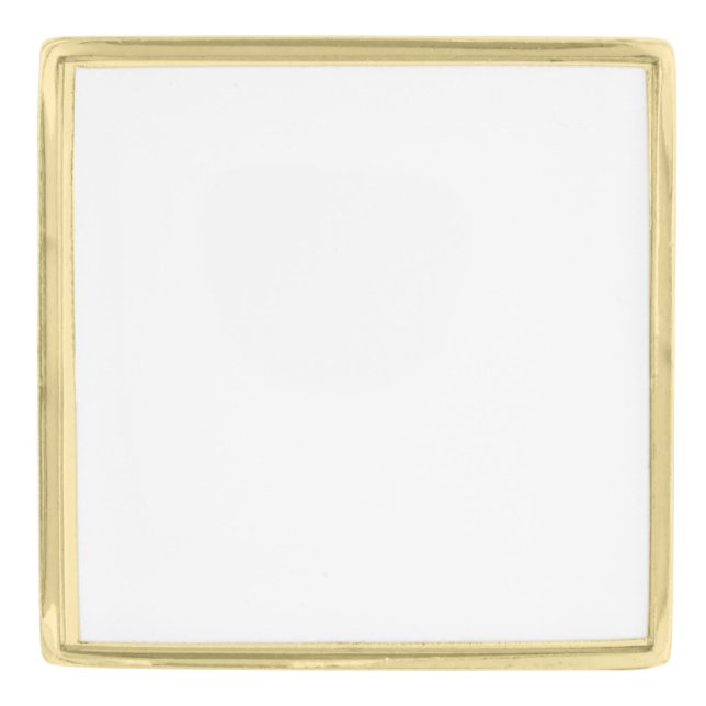 Elegant Gold Square Lapel Pin for Formal Occasions (Front)