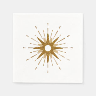 Elegant Gold Starburst Napkins