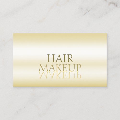Elegant Gold Stylish Mirror Font Professional Business Card