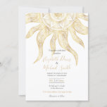 Elegant Gold Sun Mandala Design Invitation