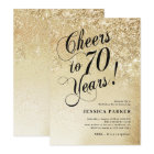 Elegant Gold Surprise 70th Birthday