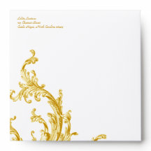Elegant Gold Sweep Envelope