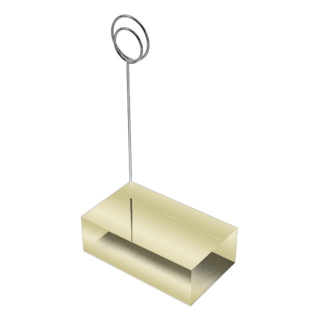 Elegant Gold Table Card Holder (Corner)