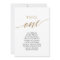Elegant Gold Table Number 1 Seating Chart