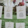 Elegant Gold Table Number 3 Seating Chart