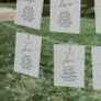 Elegant Gold Table Number 4 Seating Chart