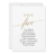 Elegant Gold Table Number 5 Seating Chart