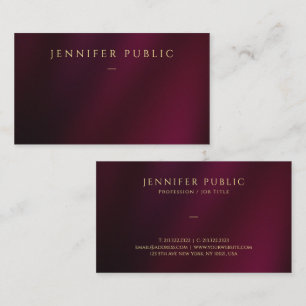 Elegant Gold Text Custom Template Luxurious Business Card