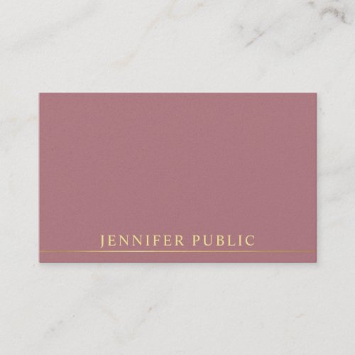 Elegant Gold Text Template Professional Modern Business Card
