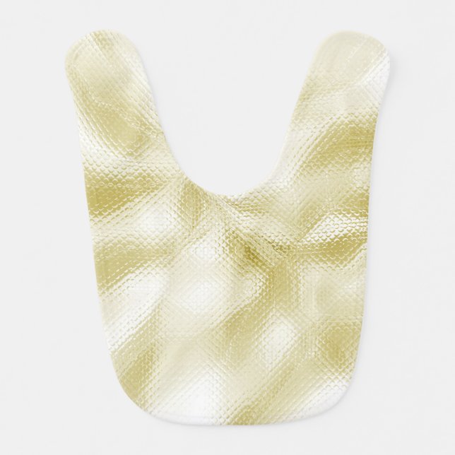 Elegant  Gold Texture Baby Bib (Front)