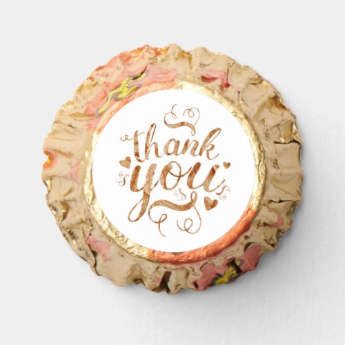 Elegant Gold Thank You Candy Favors