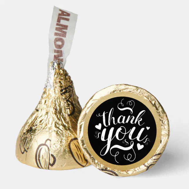 Elegant Gold Thank You Candy Favors | Zazzle