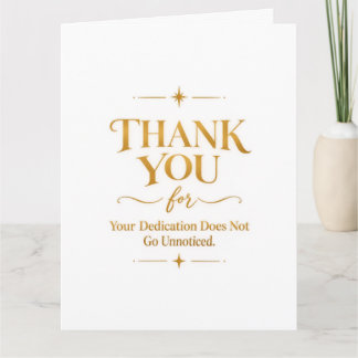 Elegant Gold Thank You Card