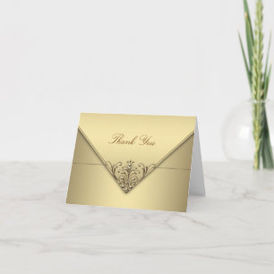 Elegant Gold Thank You Cards