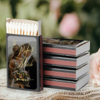 Elegant gold the perfect match photo wedding favor