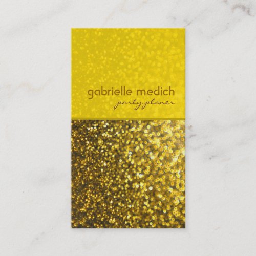 Elegant Gold Tones Glitter Pattern Business Cards