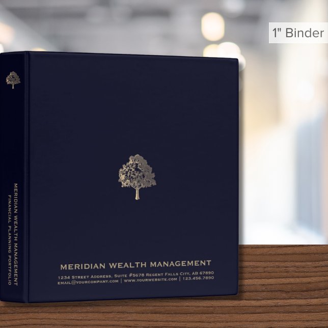 Elegant Gold Tree Financial Planner 3 Ring Binder (Creator Uploaded)