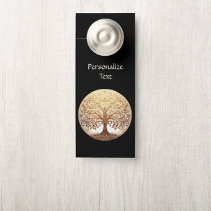 Elegant Gold Tree of Life Spiritual Zen  Door Hanger