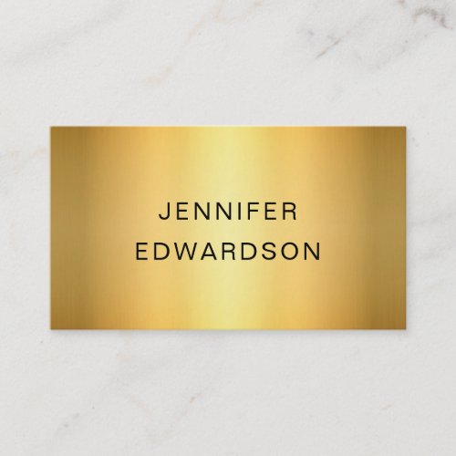 Elegant gold trendy minimalist professional busine business card