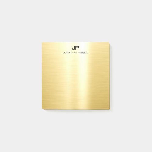 Elegant Gold Trendy Template Modern Professional Post_it Notes