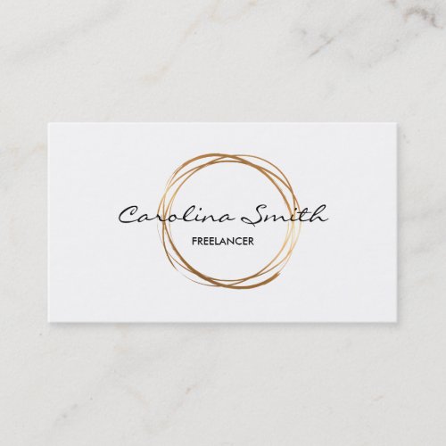 Elegant Gold Two_Sided Business Card