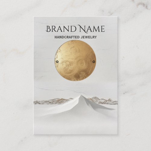Elegant Gold Venus Earring Wide Display Business Card