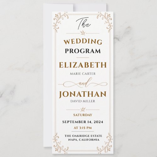 Elegant Gold Vintage Filigree Wedding Reply