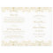 Elegant Gold Vintage Glamour Wedding Programs