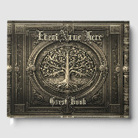 Elegant Gold Vintage Look Guest Book