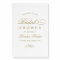 Elegant Gold Wedding Bridal Shower Welcome