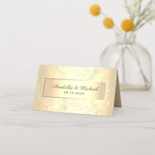 Elegant Gold Wedding Place Card