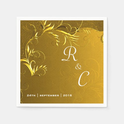 Elegant Gold Wedding Reception