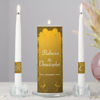 Elegant Gold Wedding Table Centerpiece