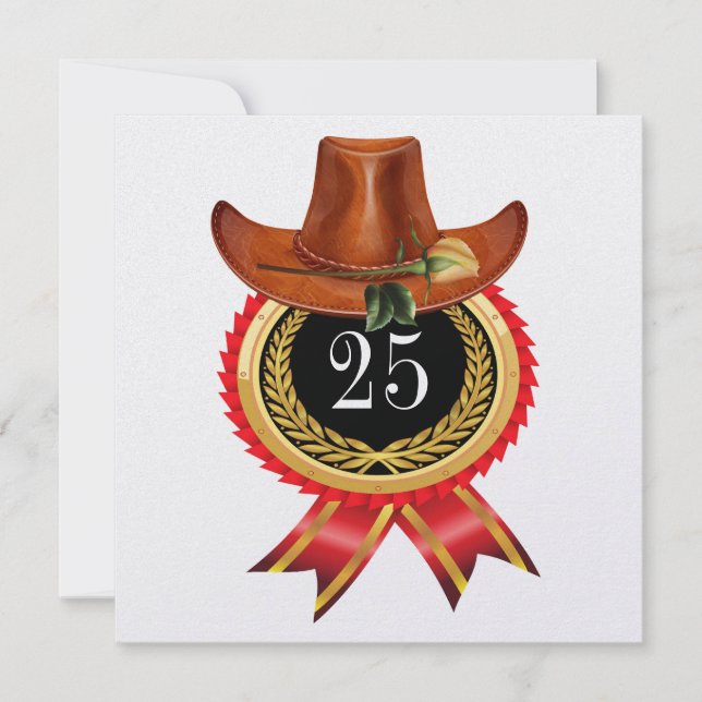 Elegant Gold Western Invitation (Front)