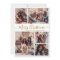 Elegant Gold White 5 Photo Collage Christmas 