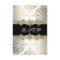 Elegant Gold White Black Damask RSVP