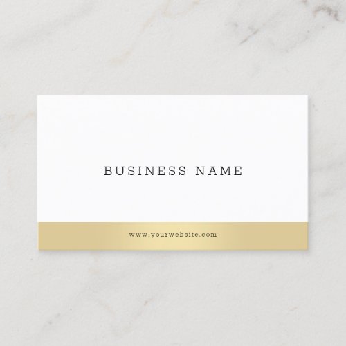 Elegant Gold White Company Professional Template Business Card