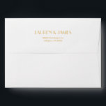 Elegant Gold White Geometric Art Deco Wedding Envelope<br><div class="desc">These are Elegant Gold White Geometric Art Deco Wedding Envelopes!</div>