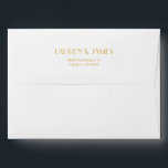 Elegant Gold White Geometric Art Deco Wedding Envelope<br><div class="desc">These are Elegant Gold White Geometric Art Deco Wedding Envelopes!</div>