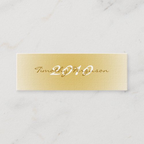 Elegant gold white graduation name card business card templates