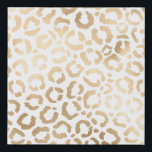 Elegant Gold White Leopard Cheetah Animal Print<br><div class="desc">This elegant and chic animal print is perfect for the stylish and trendy fashionista. It features a hand-drawn faux printed gold foil cheetah leopard pattern on top of a simple white background. Which can be changed by clicking on the customize options. It's a luxurious and classy safari themed design. ***IMPORTANT...</div>