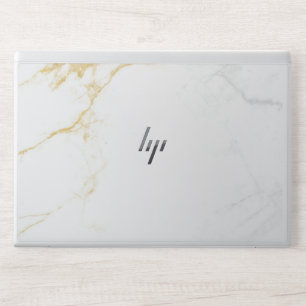 elegant gold white marble HP EliteBook 840 G5/G6, HP Laptop Skin