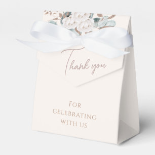 Elegant Gold White Roses & Greenery Bridal Shower  Favor Boxes