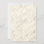 Elegant Gold White Wedding Invitation | Zazzle