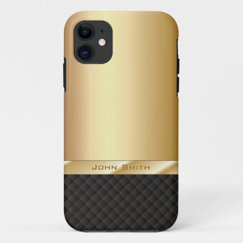 Elegant Gold with Custom Name iPhone 5 Case
