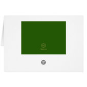 Elegant Gold Wreath (H) YOU PICK Holiday PhotoCard (Back Horizontal)